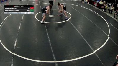 150 lbs Quarterfinals (8 Team) - Hunter Kruse, Battle Creek vs Brenden Bolling, Pierce