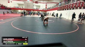 150 lbs Round 5 - Miles Simpson, Lewisville Flower Mound vs Lucas Johnson, South Grand Prairie