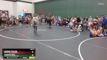 107 lbs Semifinal - Thomas Rich, Palmetto State Wrestling vs Jaxson Taylor, Pelion Youth Wrestling