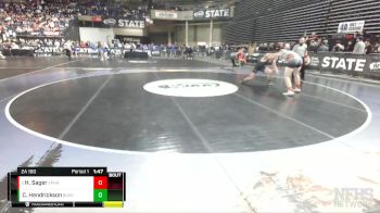 2A 160 lbs Quarterfinal - Hudson Sager, Ephrata vs Cooper Hendrickson, Burlington-Edison