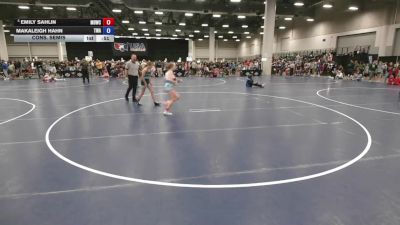 125 lbs Cons. Semis - Emily Sahlin, Mat Demon Wrestling Club vs Makaleigh Hahn, Thoroughbred Wrestling Academy