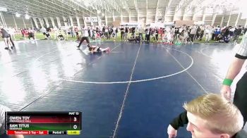 120 lbs Quarterfinal - Sam Titus, Herriman vs Owen Toy, Providence Hall