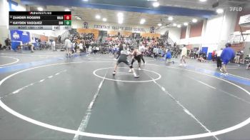 126 lbs Cons. Round 5 - Kayden Vasquez, South Hills Hs vs Zander Rogers, Walnut