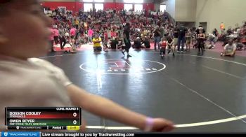 65 lbs Cons. Round 3 - Owen Boyer, Fort Payne Youth Wrestling vs Dosson Cooley, Stronghold