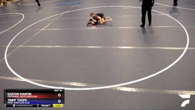 98 lbs Quarterfinal - Easton Martin, Centennial Youth Wrestling vs Tripp Toops, Pierz Wrestling Club