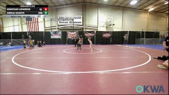 49 lbs Consi Of 8 #1 - Jonathan Lupardus, All American Wrestling vs Amelia Ganote, Cotton County Wrestling Club