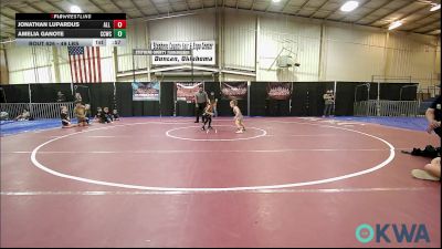 49 lbs Consi Of 8 #1 - Jonathan Lupardus, All American Wrestling vs Amelia Ganote, Cotton County Wrestling Club