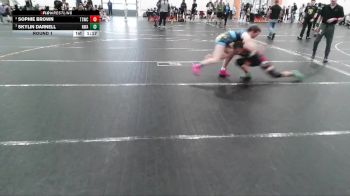 129/136 Round 1 - Sophie Brown, The Storm Wrestling Center vs Skylin Darnell, No Worries Academy