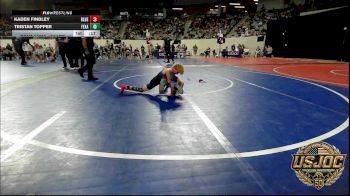64 lbs Quarterfinal - Kaden Findley, Blue Devil Wrestling vs Tristan TOPPER, Texas Elite Wrestling