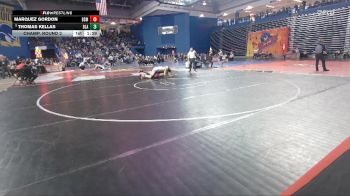 215 lbs Champ. Round 2 - Thomas Kellas, Blair Academy vs Marquez Gordon, Bishop McCort