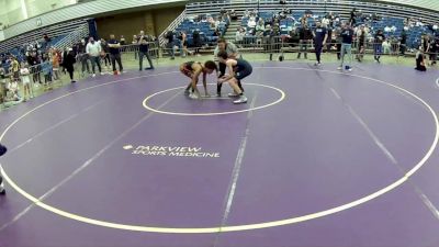 14U Boys - 110 lbs Champ. Round 1 - Hunter Ramey, Oak Hill Wrestling Club vs Amari Jenkins, Bad Karma Wrestling Club