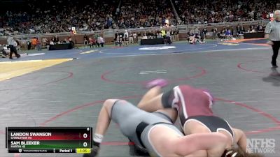 D4-215 lbs Champ. Round 1 - Landon Swanson, Charlevoix HS vs Sam Bleeker, Martin HS