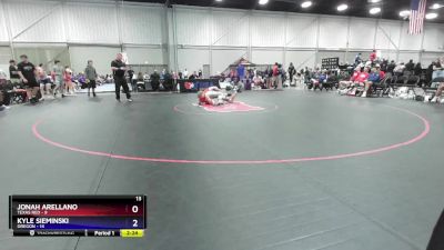 126 lbs 2nd Wrestleback (16 Team) - Jonah Arellano, Texas Red vs Kyle Sieminski, Oregon