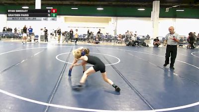85 lbs Consi Of 8 #2 - Ryan Smedley, NJ vs Grayden Paris, PA