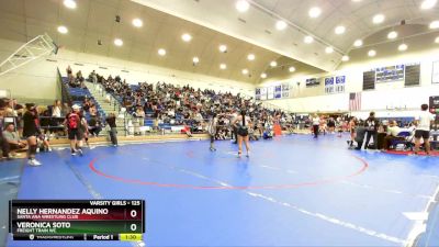 125 lbs Quarterfinal - Nelly Hernandez Aquino, Santa Ana Wrestling Club vs Veronica Soto, Freight Train WC