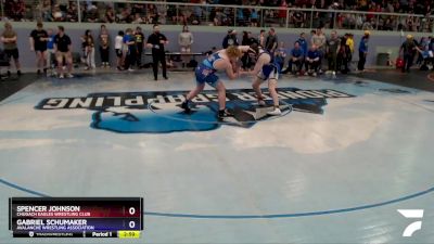 195 lbs Round 3 - Gabriel Schumaker, Avalanche Wrestling Association vs Spencer Johnson, Chugach Eagles Wrestling Club