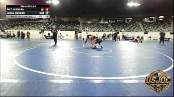 140 lbs 2nd Place - Rico Guevara, Elgin Wrestling vs Jaxon Rickers, Woodward Youth Wrestling