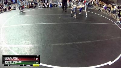 80 lbs Round 1 (4 Team) - Daxton Spexarth, Kansas Mamba vs Hayden Berg, South Dakota Thunder