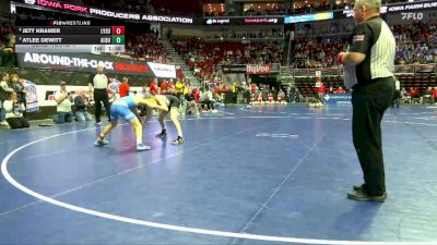 1A-113 lbs Cons. Round 4 - Jett Kramer, Lynnville-Sully vs Atlee Dewitt, Alburnett