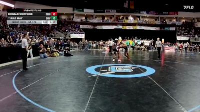 4A 172 lbs Champ. Round 1 - Jule May, Chaparral vs Donald Wofford, Cobre