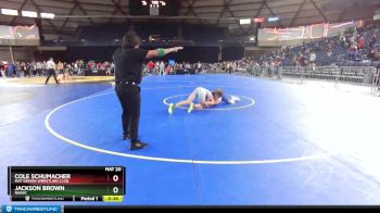 150 lbs 2nd Place Match - Cole Schumacher, Mat Demon Wrestling Club vs Jackson Brown, NWWC
