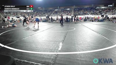 155 lbs Quarterfinal - Kynzie Kelly, Broken Arrow Wrestling Club vs Karsyn Heimbach, D3 Wrestling Cluib
