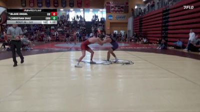 141 lbs Champ. Round 2 - Christian Diaz, Cornell College vs Blake Engel, Coe