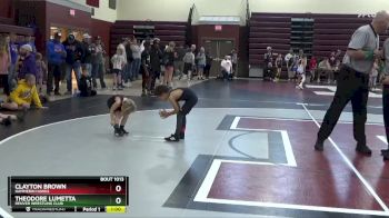 B-2 lbs Quarterfinal - Clayton Brown, Hammerin Hawks vs Theodore Lumetta, Denver Wrestling Club