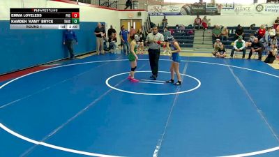 120 lbs Round 1 - Emma Loveless, Pima High School vs Kamden `Kamy` Bryce, Thatcher HS