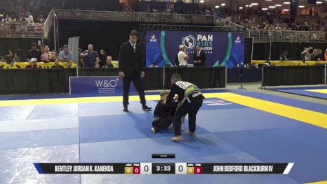 John Bedford Blackburn IV vs Bentley Jordan K. Kanekoa 2025 Pan Kids Jiu-Jitsu IBJJF Championship