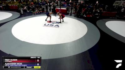 165 lbs Cons. Round 3 - Troy Husein, California vs Alexander Hicks, Lion Of Judah Wrestling Academy