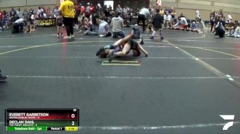 91 lbs Round 3 (6 Team) - Declan Dahl, The Funky Singlets vs Everett Garretson, Untouchables White