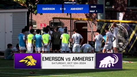 Replay: Amherst vs Emerson | Oct 12 @ 2 PM