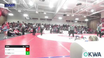 67 lbs Quarterfinal - Drake Lear, Fort Gibson Youth Wrestling vs Kaleb Kelly, Broken Arrow Wrestling Club