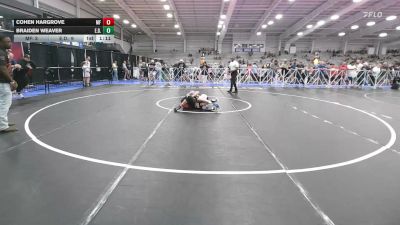132 lbs Round Of 32 - Cohen Hargrove, MF Dynasty - HSB vs Braiden Weaver, E.D.I.T.H - HSB