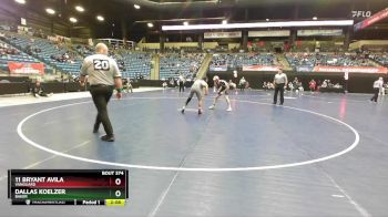 149 lbs Cons. Round 3 - 11 Bryant Avila, Vanguard vs Dallas Koelzer, Baker