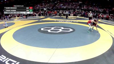 D3-106 lbs Cons. Round 2 - Gabe Brough, Eastwood vs Trent Huber, Versailles