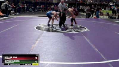 144 lbs Champ. Round 3 - Onyx Kunsaitis, Thunder Ridge vs Stellar Tew, West Side