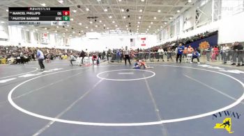 63 lbs Cons. Round 2 - Marcel Phillips, Club Not Listed vs Paxton Barber, Brockport Youth Wrestling Club