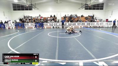 144 lbs Cons. Round 3 - Mekias Dumas, Peninsula vs Cade Van Hook, Westmont