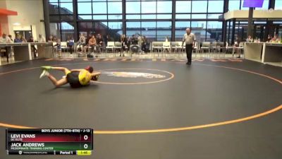 J-13 lbs 3rd Place Match - Levi Evans, DC Elite vs Jack Andrews, McDominate Training Center