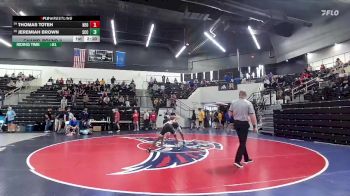 141 lbs Champ. Round 2 - Thomas Toteh, Northeastern Oklahoma vs Jeremiah Brown, Southeast Community College