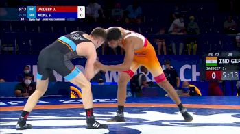 70 kg Round Of 16 - Jaideep Jaideep, Ind vs Simon Monz, Ger