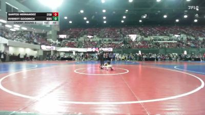 50 lbs Champ. Round 2 - Everett Goodrich, Chinook Wrestling Club vs Santos Hernandez, Scrap Yard Garage Wrestling