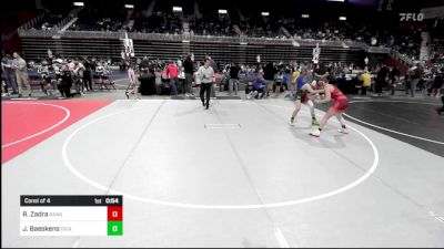 114 lbs Consi Of 4 - Reid Zadra, Rangely Panthers vs Jayden Baeskens, Dickinson WC