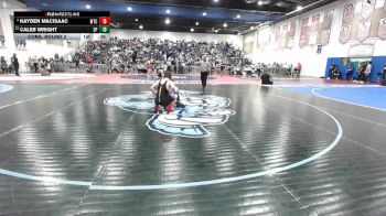 157 Boys Cons. Round 2 - Caleb Wright, San Pasqual vs Kayden MacIsaac, Mt Carmel