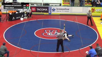 167 lbs Quarterfinal - Gwendolynn Whitenight, Central Columbia vs Emily Siglin, Parkland