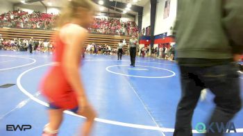73 lbs Round Of 16 - Jace Shell, Raw Wrestling Club vs Kael Camper, Caney Valley Wrestling