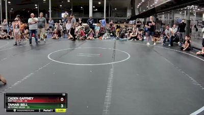 96 lbs Semis (4 Team) - Tamari Bell, Keystone Krush vs Caden Gaffney, Grit Mat Club