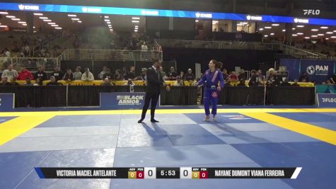 Nayane Dumont Viana Ferreira vs Victoria Maciel Antelante 2025 Pan Jiu Jitsu IBJJF Championship